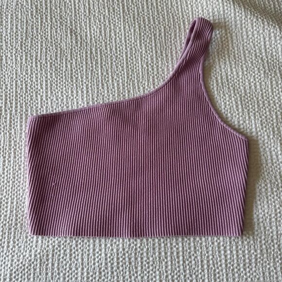 Aritzia Women's Pink and Purple Crop-top - Picture 1 of 3